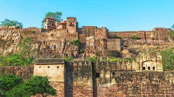 Historic fort architecture in Rajasthan